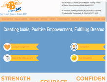 Tablet Screenshot of dreambiggym.com